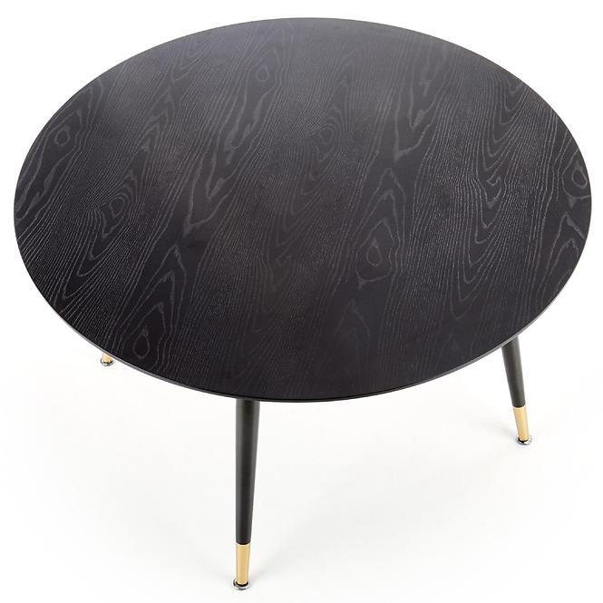 Asztal Embos 120 Mdf/Acél – Fekete/Aranysárga,6