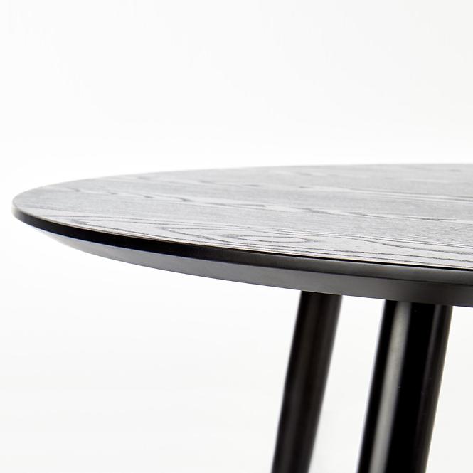 Asztal Embos 120 Mdf/Acél – Fekete/Aranysárga