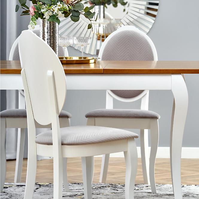 Asztal Windsor 160/240 Płyta/Faipari – Sötét Tölgy/Fehér