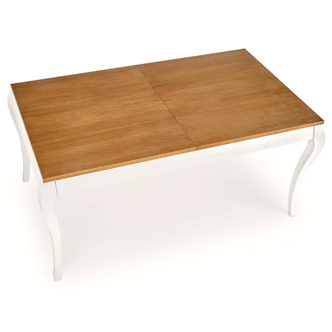 Asztal Windsor 160/240 Płyta/Faipari – Sötét Tölgy/Fehér,2