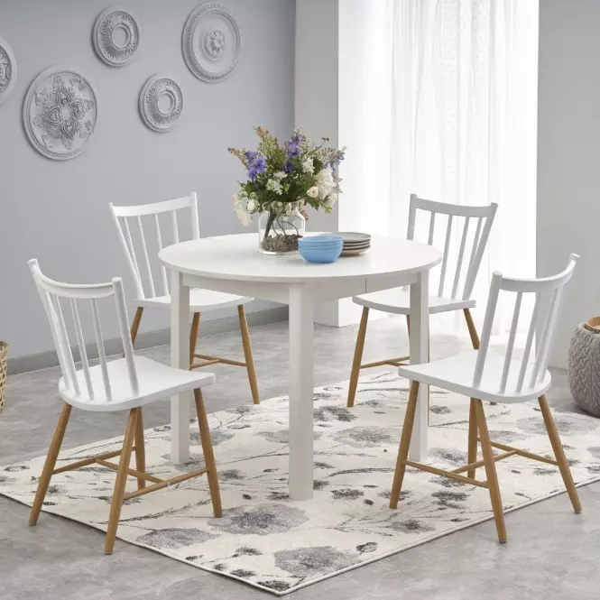 Asztal Ringo 102/142 Płyta/Mdf – Fehér