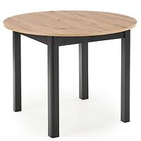 Asztal Ringo 102/142 Płyta/Mdf – Tölgy Artisan/Fekete