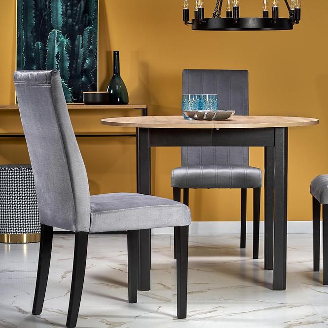 Asztal Ringo 102/142 Płyta/Mdf – Tölgy Artisan/Fekete