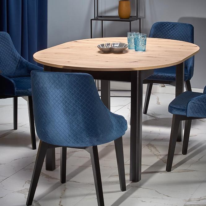 Asztal Ringo 102/142 Płyta/Mdf – Tölgy Artisan/Fekete