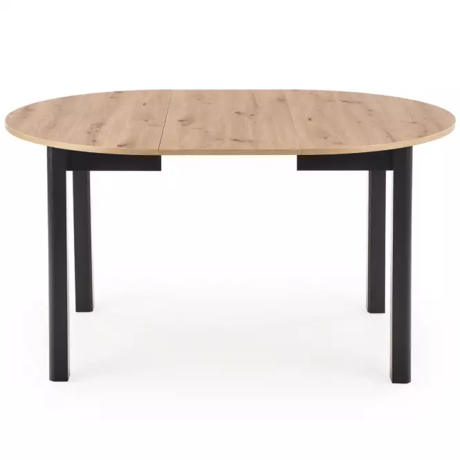 Asztal Ringo 102/142 Płyta/Mdf – Tölgy Artisan/Fekete,2