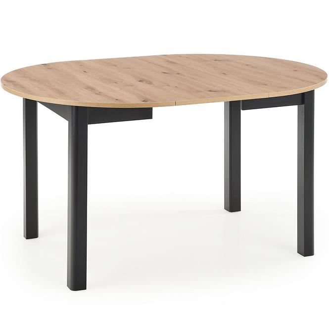 Asztal Ringo 102/142 Płyta/Mdf – Tölgy Artisan/Fekete