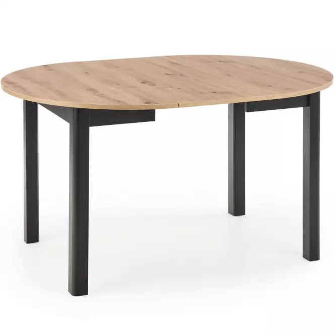 Asztal Ringo 102/142 Płyta/Mdf – Tölgy Artisan/Fekete,3