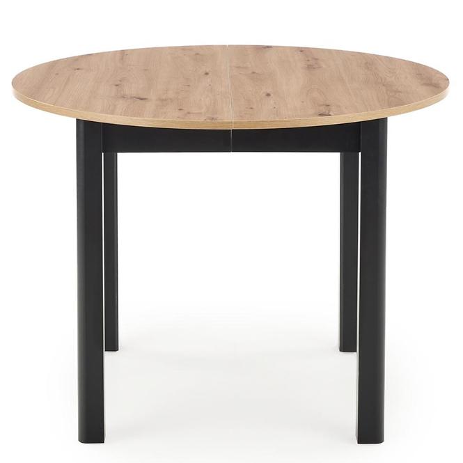 Asztal Ringo 102/142 Płyta/Mdf – Tölgy Artisan/Fekete