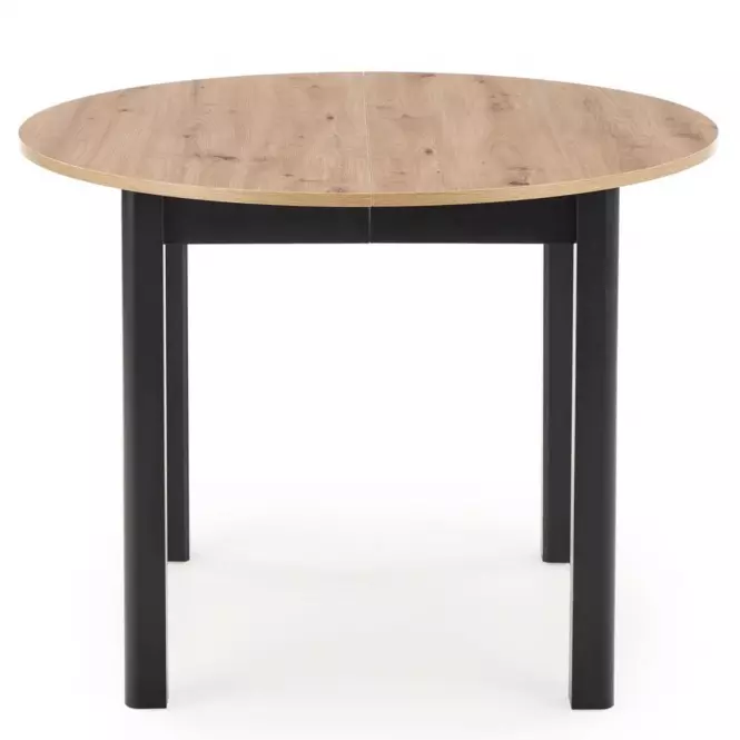 Asztal Ringo 102/142 Płyta/Mdf – Tölgy Artisan/Fekete,5