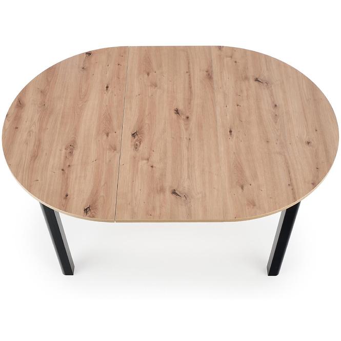 Asztal Ringo 102/142 Płyta/Mdf – Tölgy Artisan/Fekete