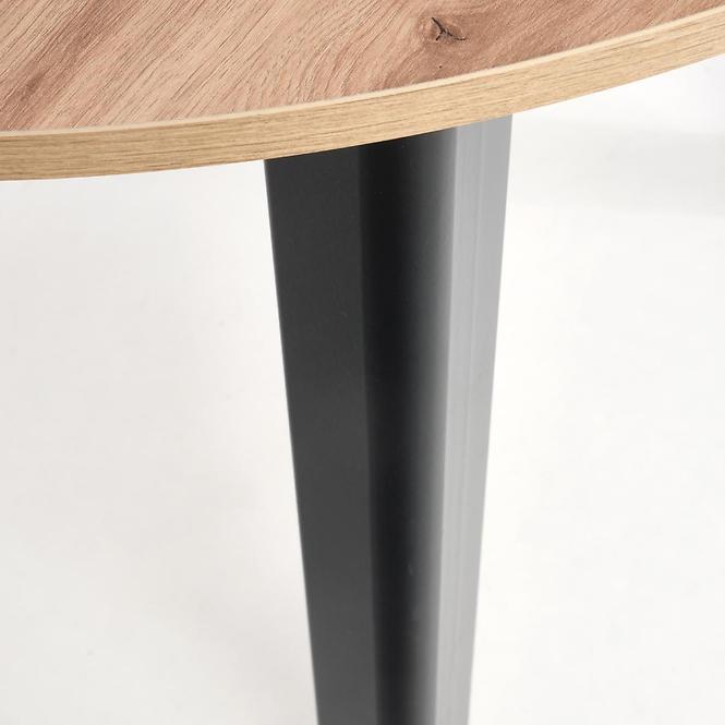 Asztal Ringo 102/142 Płyta/Mdf – Tölgy Artisan/Fekete