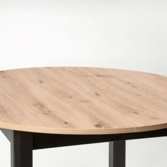 Asztal Ringo 102/142 Płyta/Mdf – Tölgy Artisan/Fekete,9