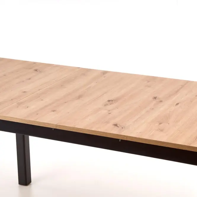 Kinyitható asztalok  Florian 141/219x80cm Płyta/Mdf – Tölgy Artisan/Fekete
