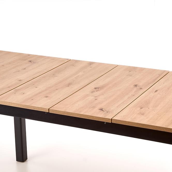 Kinyitható asztalok  Florian 141/219x80cm Płyta/Mdf – Tölgy Artisan/Fekete
