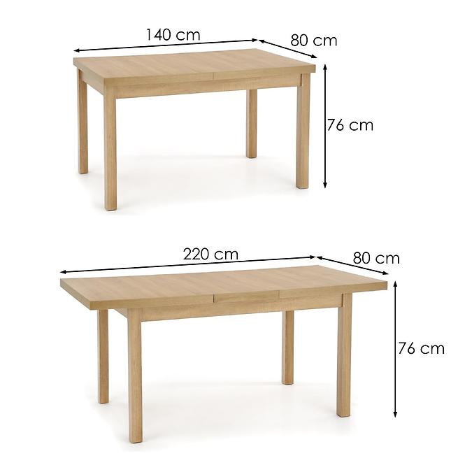 Asztal Tiago 2 140/220 Płyta/Abs/Mdf – Tölgy Riviera