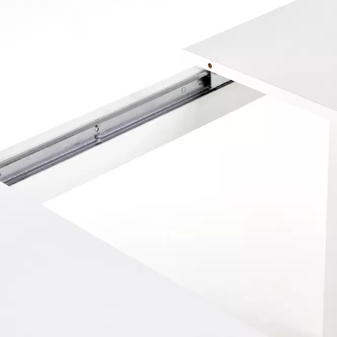 Asztal Maurycy 118/158 Płyta/Abs/Mdf – Fehér