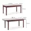Asztal Maurycy 118/158 Płyta/Abs/Mdf – Sötét Dió,5