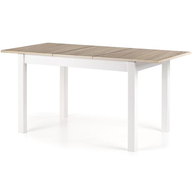 Asztal Maurycy 118/158 Płyta/Abs/Mdf – Tölgy Sonoma/Fehér
