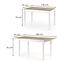 Asztal Maurycy 118/158 Płyta/Abs/Mdf – Tölgy Sonoma/Fehér,3