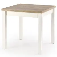 Kinyitható asztalok  Gracjan 80/160x80cm Płyta/Abs/Mdf – Tölgy Sonoma/Fehér