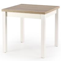 Kinyitható asztalok  Gracjan 80/160x80cm Płyta/Abs/Mdf – Tölgy Sonoma/Fehér
