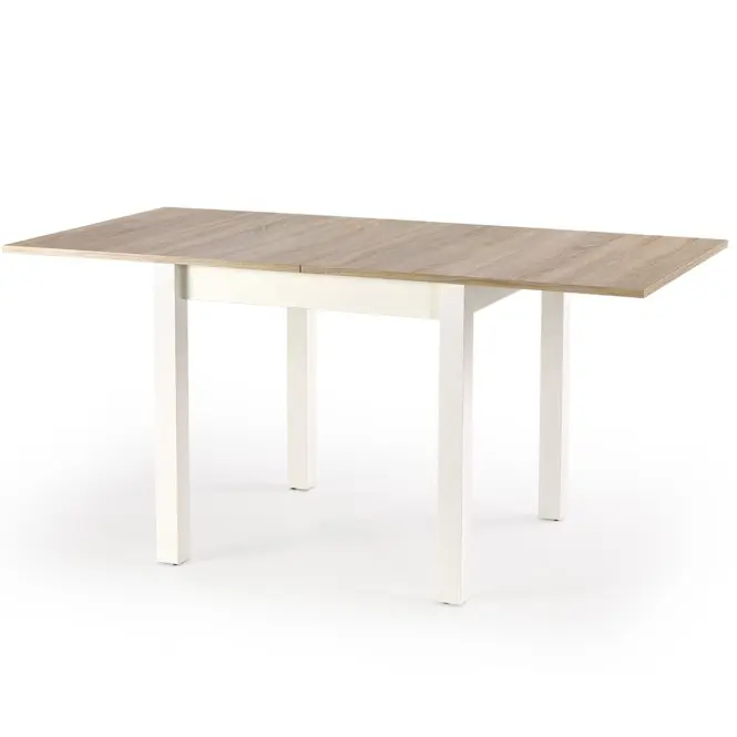 Kinyitható asztalok  Gracjan 80/160x80cm Płyta/Abs/Mdf – Tölgy Sonoma/Fehér,2