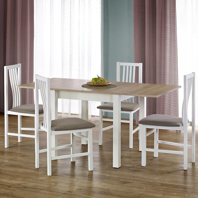 Kinyitható asztalok  Gracjan 80/160x80cm Płyta/Abs/Mdf – Tölgy Sonoma/Fehér