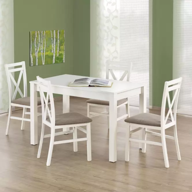 Asztal Ksawery 120x68 Płyta/Abs/Mdf – Fehér