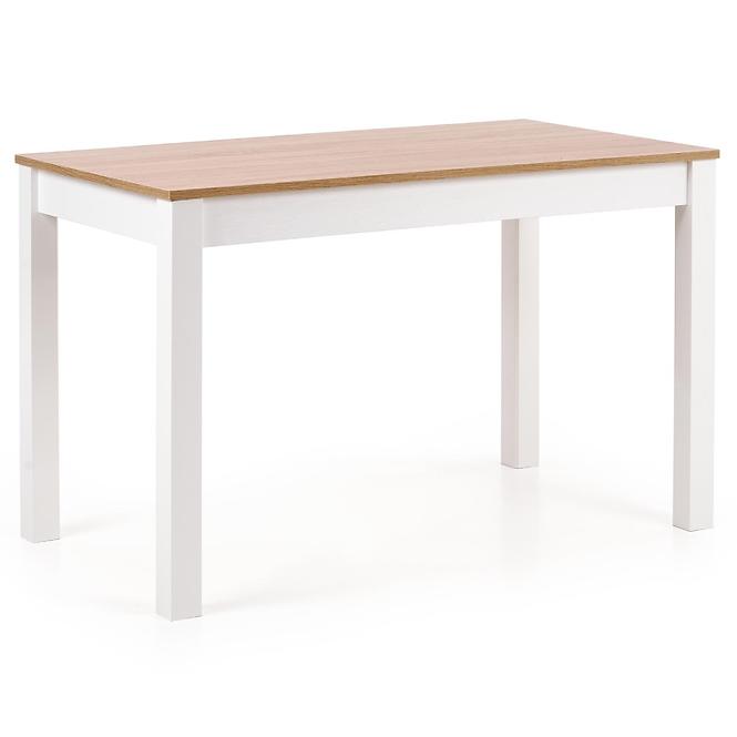 Asztal Ksawery 120x68 Płyta/Abs/Mdf – Tölgy Sonoma/Fehér