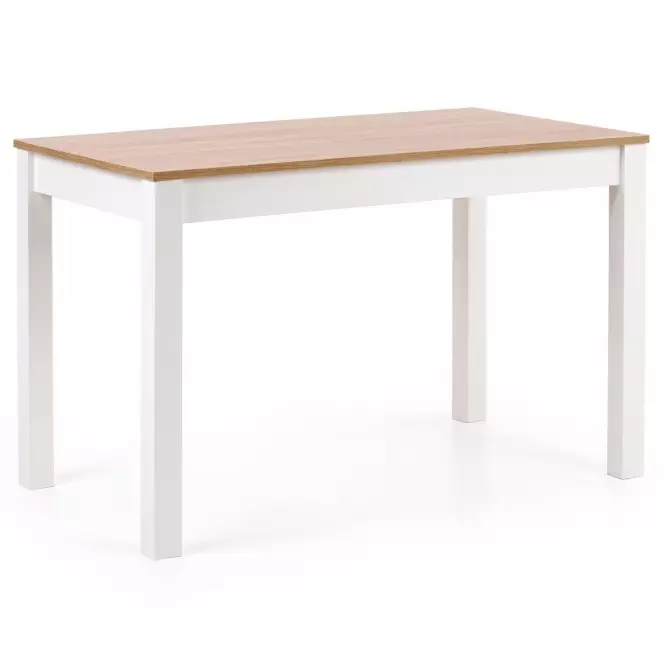 Asztal Ksawery 120x68 Płyta/Abs/Mdf – Tölgy Sonoma/Fehér