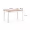 Asztal Ksawery 120x68 Płyta/Abs/Mdf – Tölgy Sonoma/Fehér,3