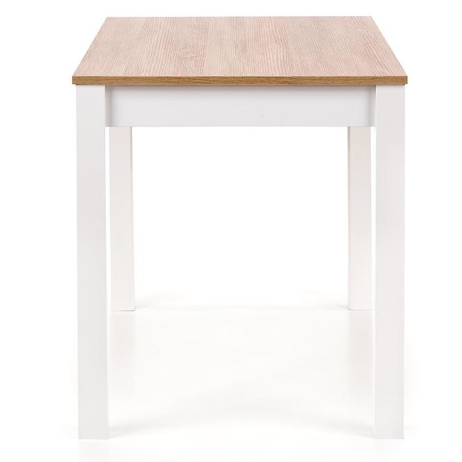 Asztal Ksawery 120x68 Płyta/Abs/Mdf – Tölgy Sonoma/Fehér