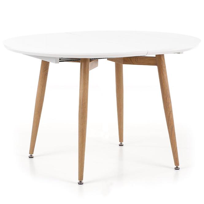 Kinyitható asztalok  Edward 120/200x100cm Mdf/Acél – Fehér/Tölgy San Remo,4