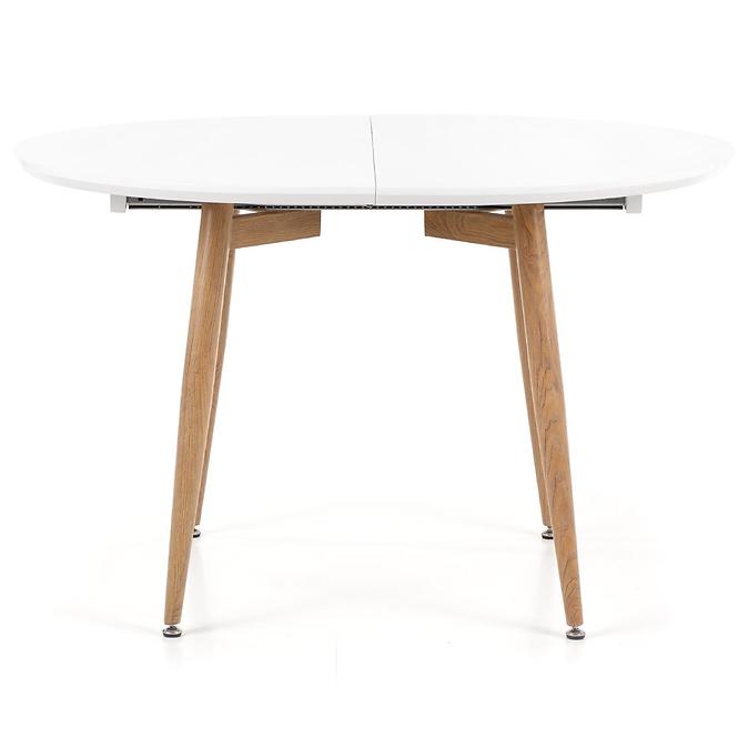 Kinyitható asztalok  Edward 120/200x100cm Mdf/Acél – Fehér/Tölgy San Remo,6