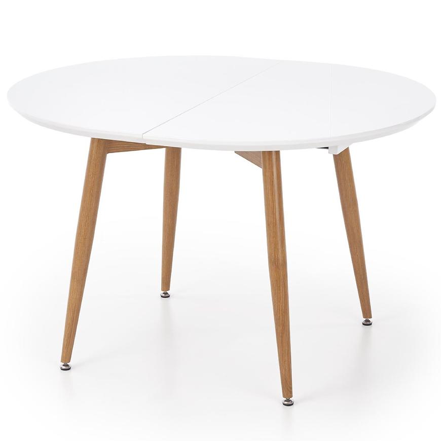 Kinyitható asztalok Edward 120/200x100cm Mdf/Acél – Tölgy Édesem/Fehér