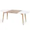Kinyitható asztalok  Caliber 160/200x90cm Fehér Mat/Tölgy San Remo/Természetes,2