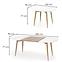 Kinyitható asztalok  Caliber 160/200x90cm Fehér Mat/Tölgy San Remo/Természetes,3