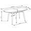 Kinyitható asztalok  Caliber 160/200x90cm Fehér Mat/Tölgy San Remo/Természetes,4