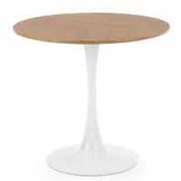 Asztal Sting 80 Mdf/Acél – Tölgy Aranysárga/Fehér