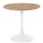Asztal Sting 80 Mdf/Acél – Tölgy Aranysárga/Fehér