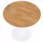 Asztal Sting 80 Mdf/Acél – Tölgy Aranysárga/Fehér,3
