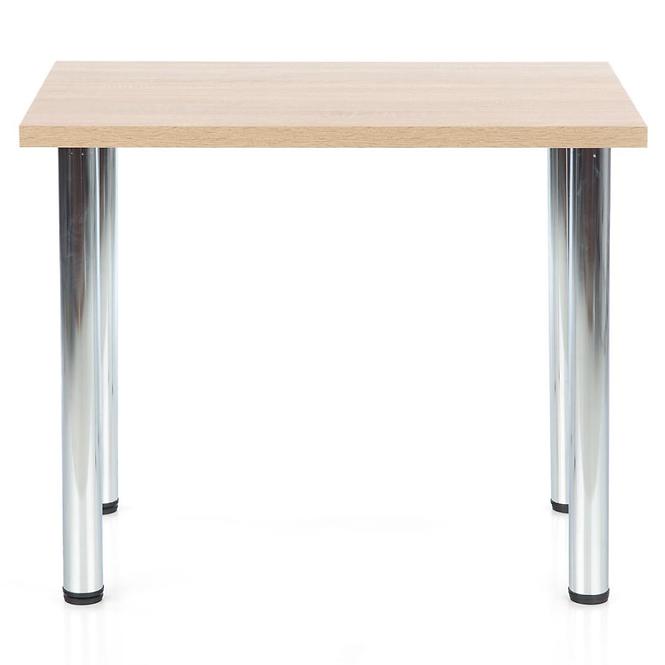 Asztal Modex A) 90x60 Płyta/Acél – Tölgy Sonoma