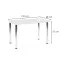 Asztal Modex B) 120x68 Płyta/Acél – Fehér Mat,3