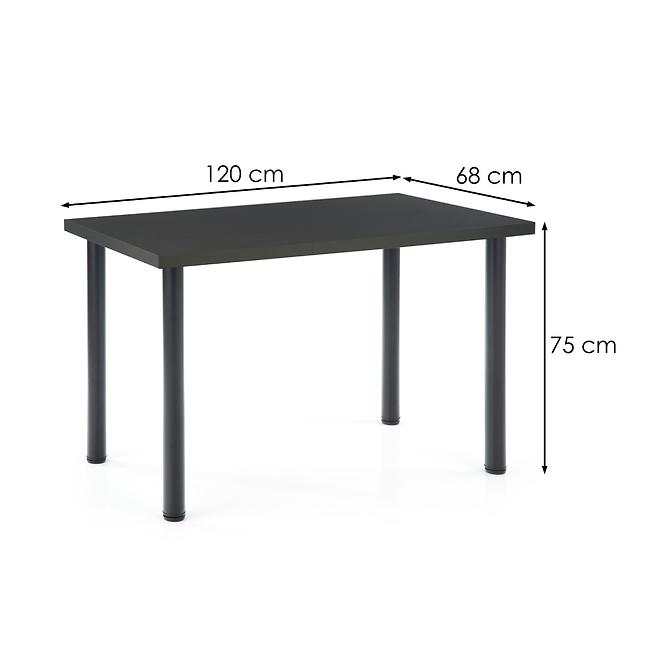 Asztal Modex 2 B) 120x68 Płyta/Acél – Antracyt