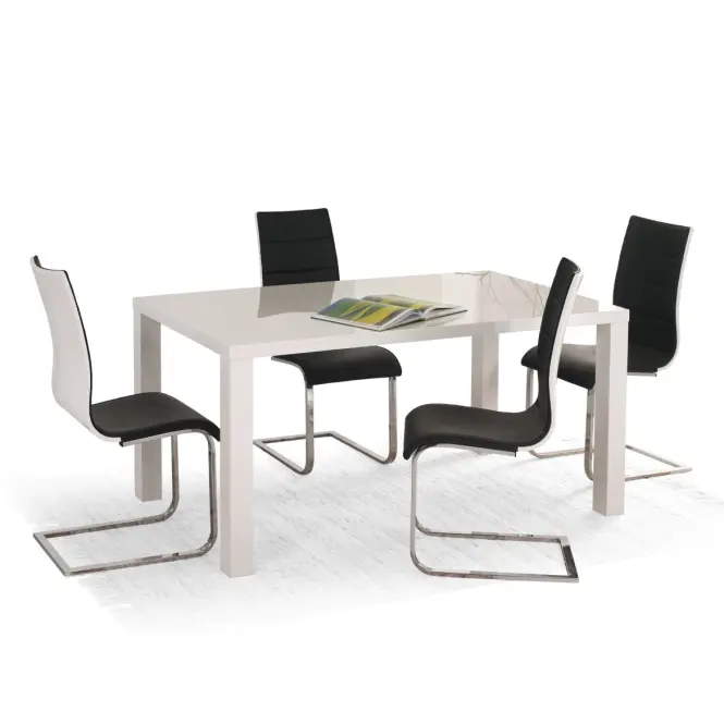Asztal Ronald A) 120x80 Mdf – Fehér,3
