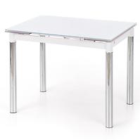 Asztal Logan 2 96/142 Üveg/Acél – Fehér