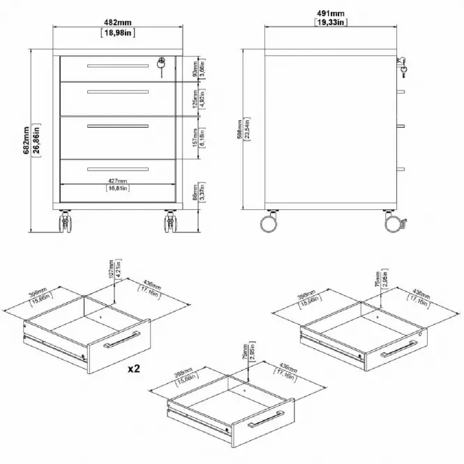 Talapzat Prima 48X49X68 Fekete 80419/61
