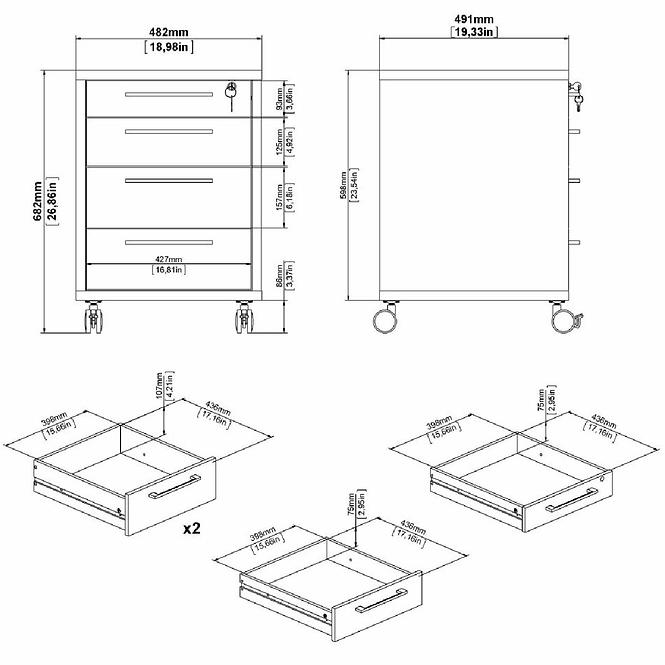 Talapzat Prima 48X49X68 Fekete 80419/61
