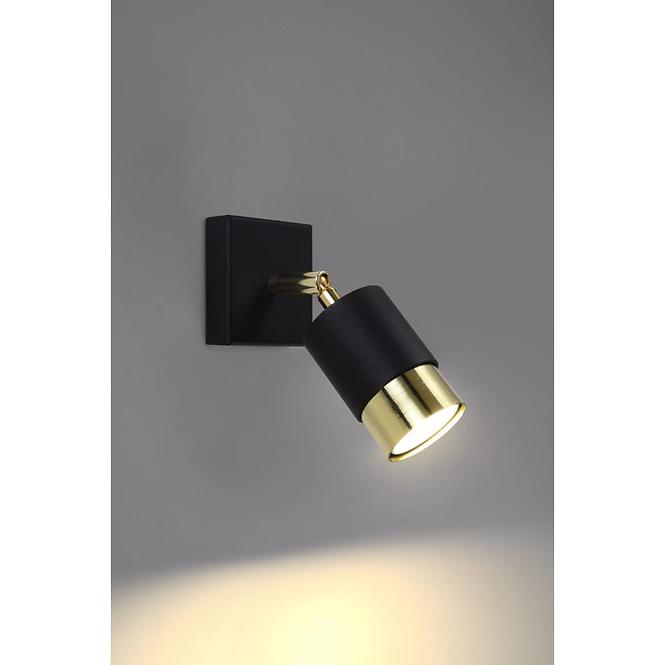 Fali lámpa Nero A-1069 fekete/aranysárga