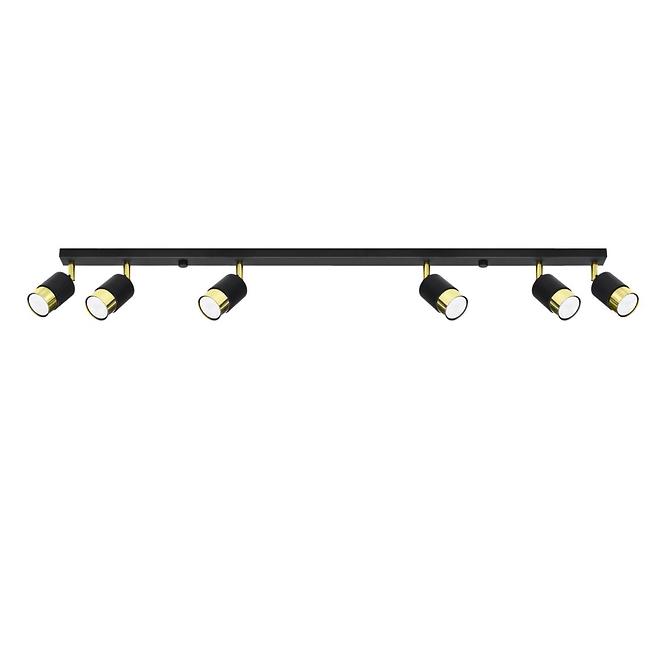Lámpa Nero 6 A-1073 fekete/aranysárga,3
